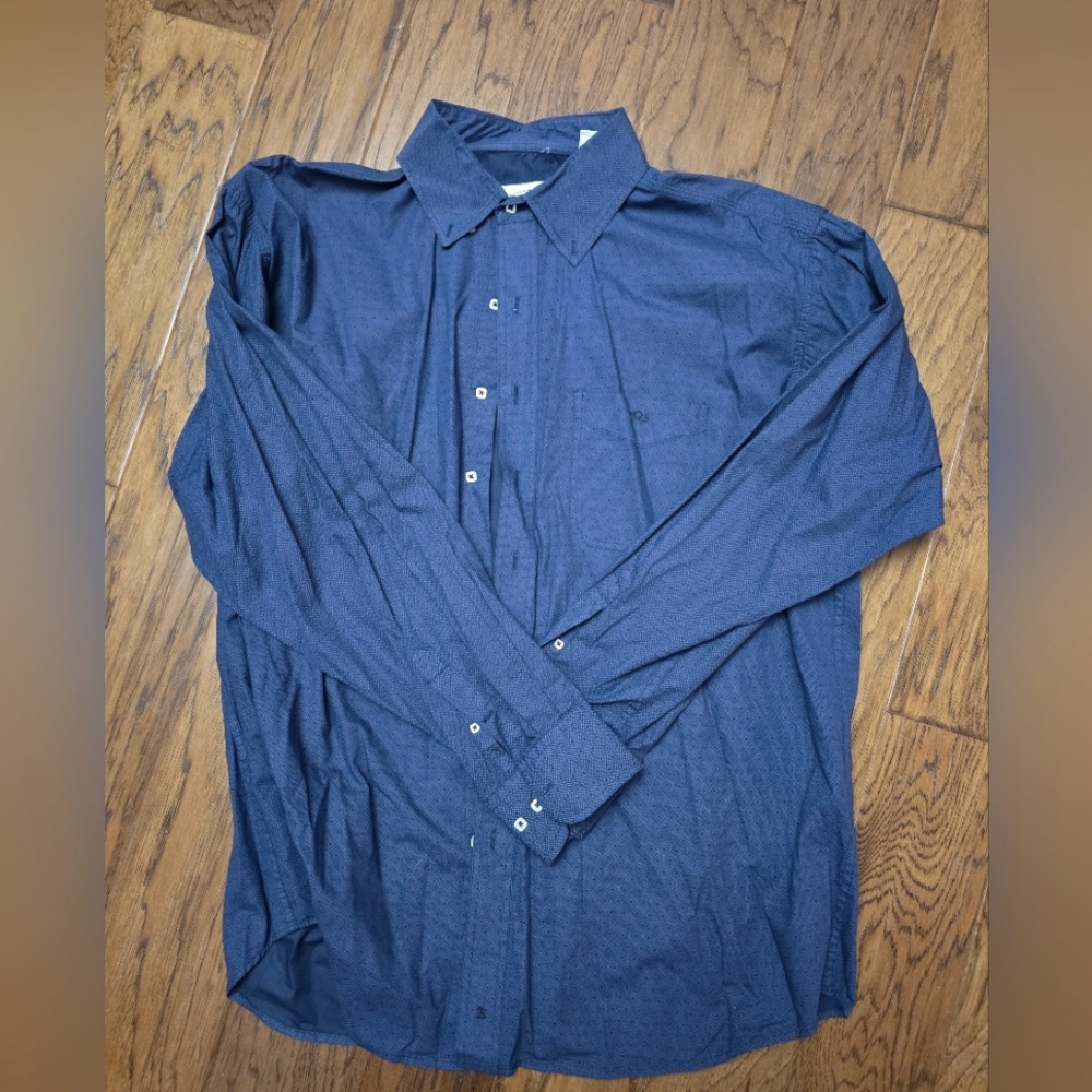 Men's Resistol Blue Long Sleeve Shirt sz Large